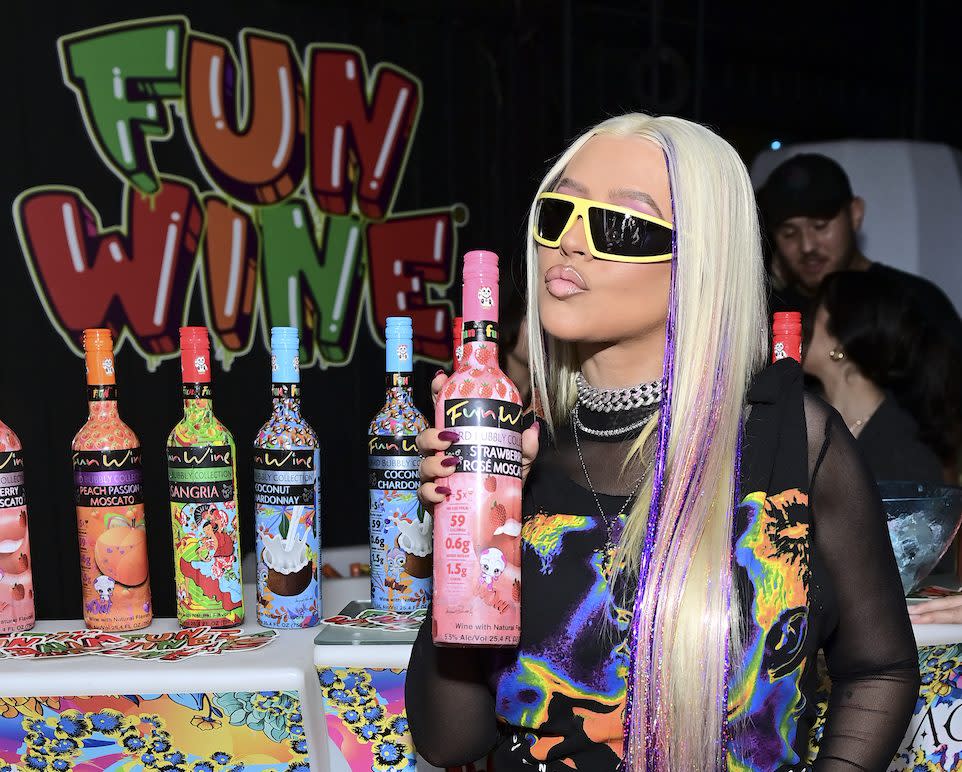 Christina Aguilera X Fun Wine LA Pride Pop Up - Credit: Getty Images for Fun Wine USA,LLC