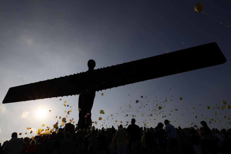 The Angel of the North cost £800,000. (AP)