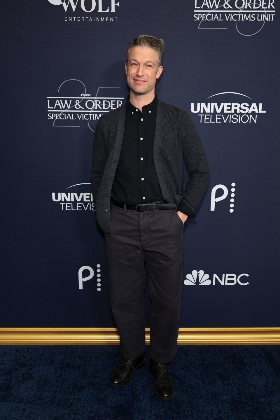 Peter Scanavino attends the "Law & Order: Special Victims Unit" 25th Anniversary Celebration on January 16, 2024 in New York City.