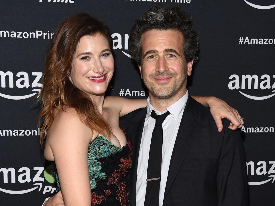 Kathryn Hahn (L) and Ethan Sandler arrives at Amazon Video's 67th Primetime Emmy Celebration at The Standard Hotel on September 20, 2015 in Los Angeles, California