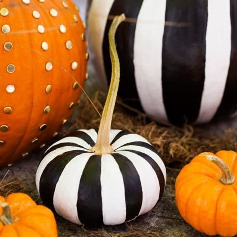 <p>Brit + Co</p><p>If you’re looking for a Halloween party idea that you can get the kids to help with, check out these no-carve pumpkin ideas from <a href="https://www.brit.co/chic-pumpkins/" rel="nofollow noopener" target="_blank" data-ylk="slk:Brit + Co;elm:context_link;itc:0;sec:content-canvas" class="link ">Brit + Co</a>!</p>