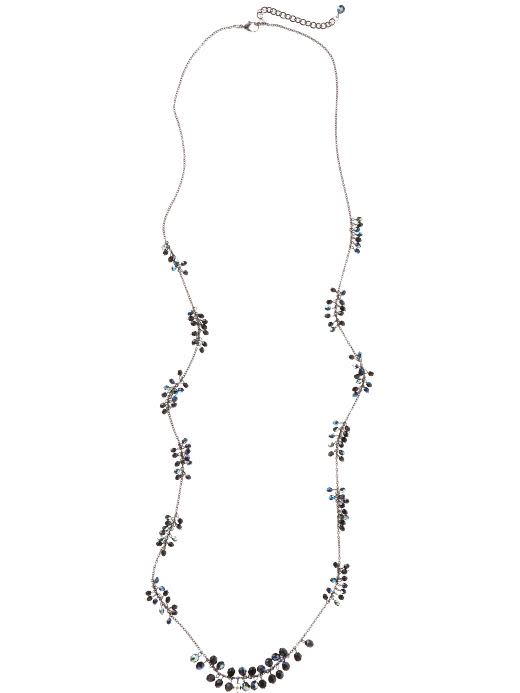 Long, multi-beaded necklace, $29.50