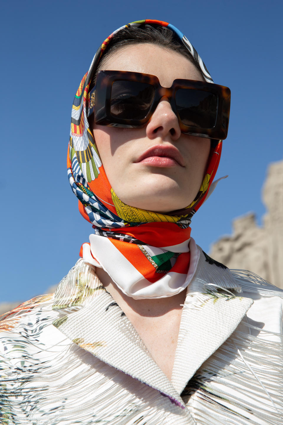 Robb Report March 2023 Photo Story  women's scarf