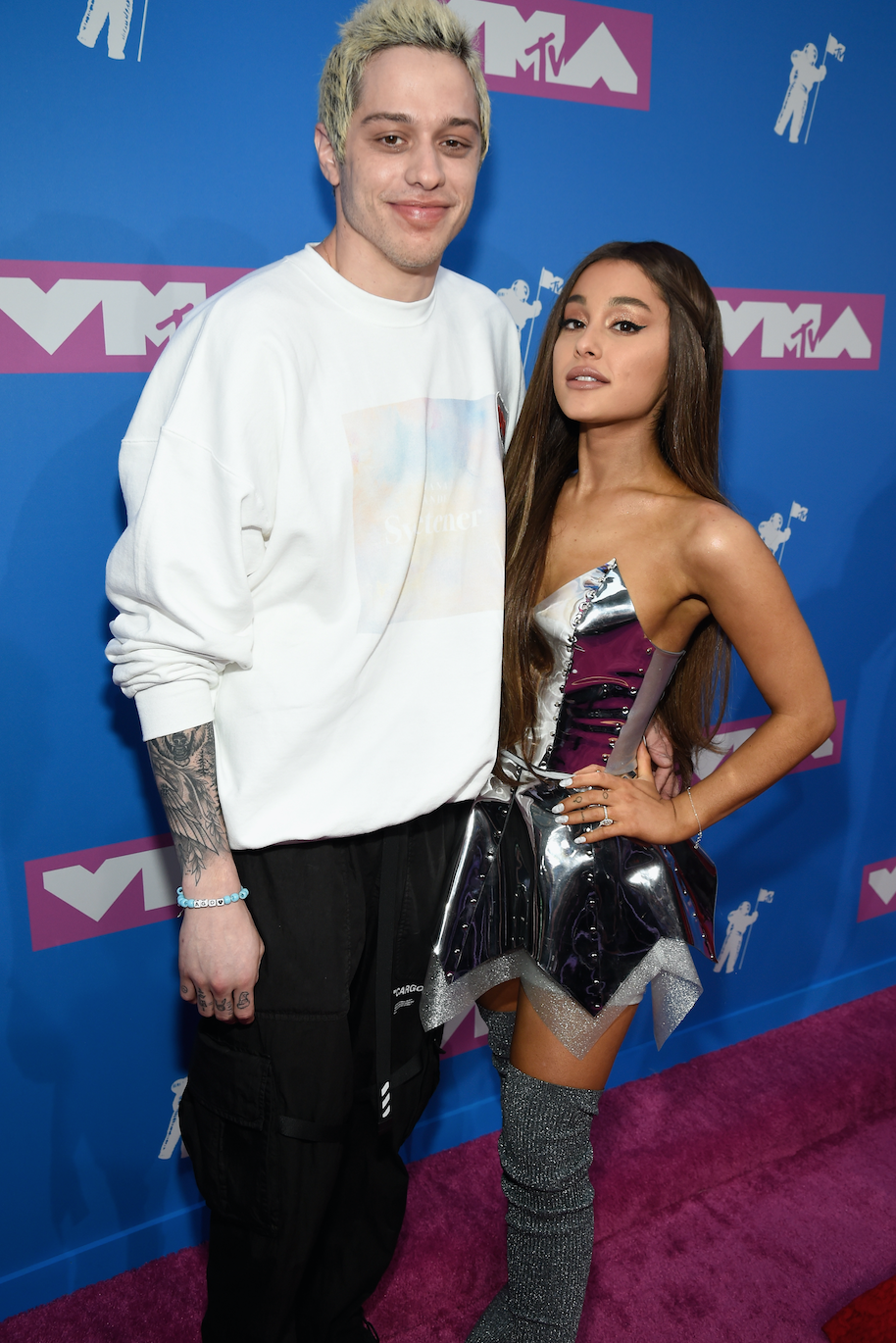 <p>Pete Davidson and Ariana Grande</p>