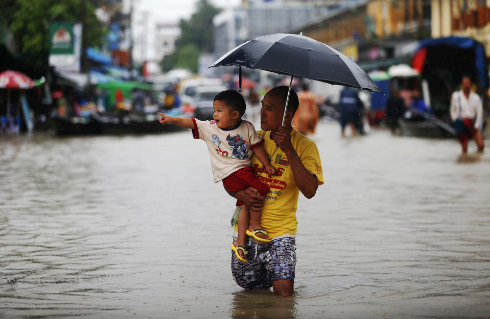 Myanmar monsoon floods affect 300,000 people in the Ayeyarwady River delta region