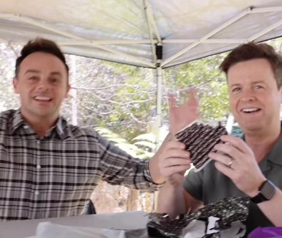 Ant gifted Dec several packs of biltong for his birthday (Instagram/AntandDec)