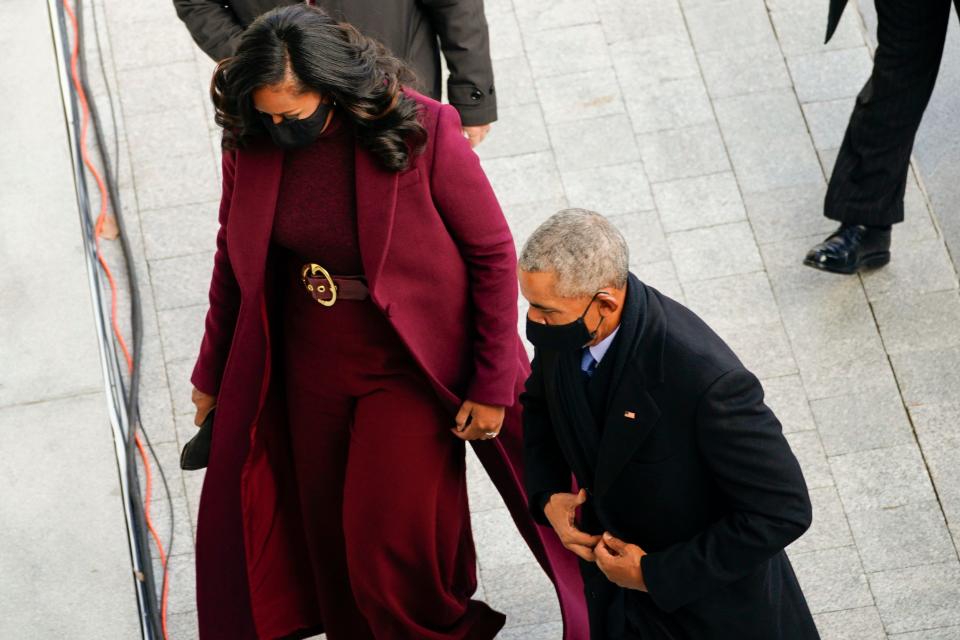 michelle barack obama joe biden inauguration