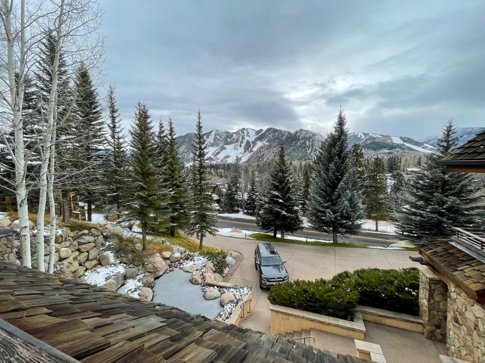 The view from 287 Willoughby Way in Aspen, Colorado.