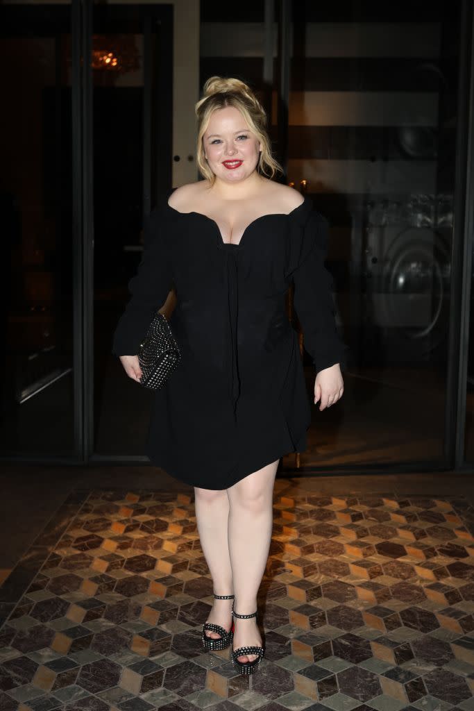 paris, france march 4 nicola coughlan is seen leaving costes restaurant on march 4, 2024 in paris, france photo by megagc images