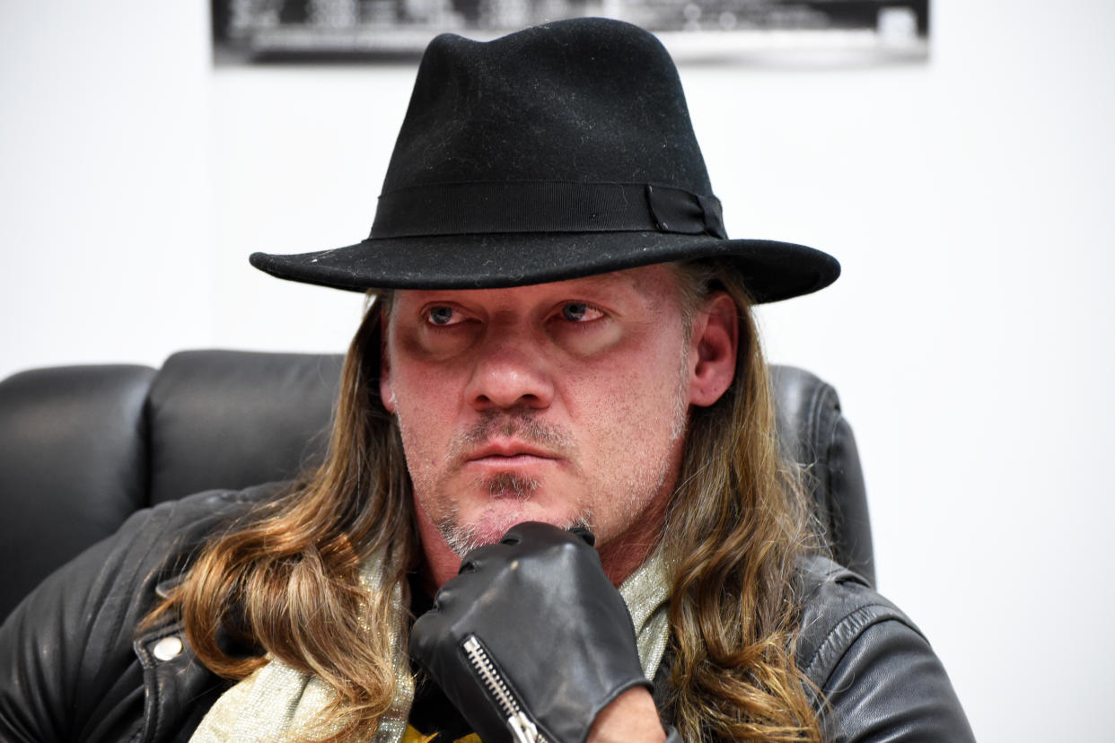 TOKYO, JAPAN - JUNE 08:  Chris Jericho looks on during the Dominion 6.9 In Osaka-Jo Hall press conference of NJPW on June 08, 2019 in Tokyo, Japan. (Photo by Etsuo Hara/Getty Images)