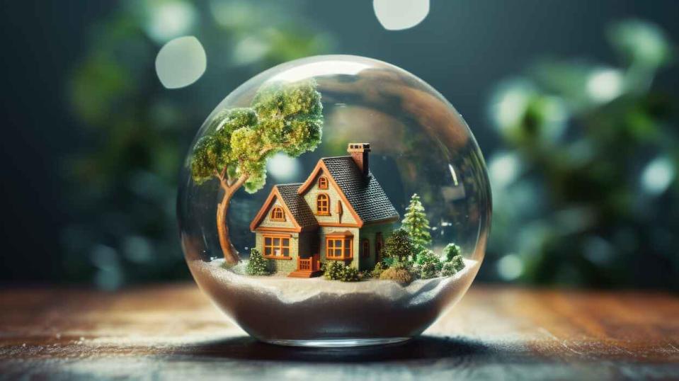 Housing crystal ball