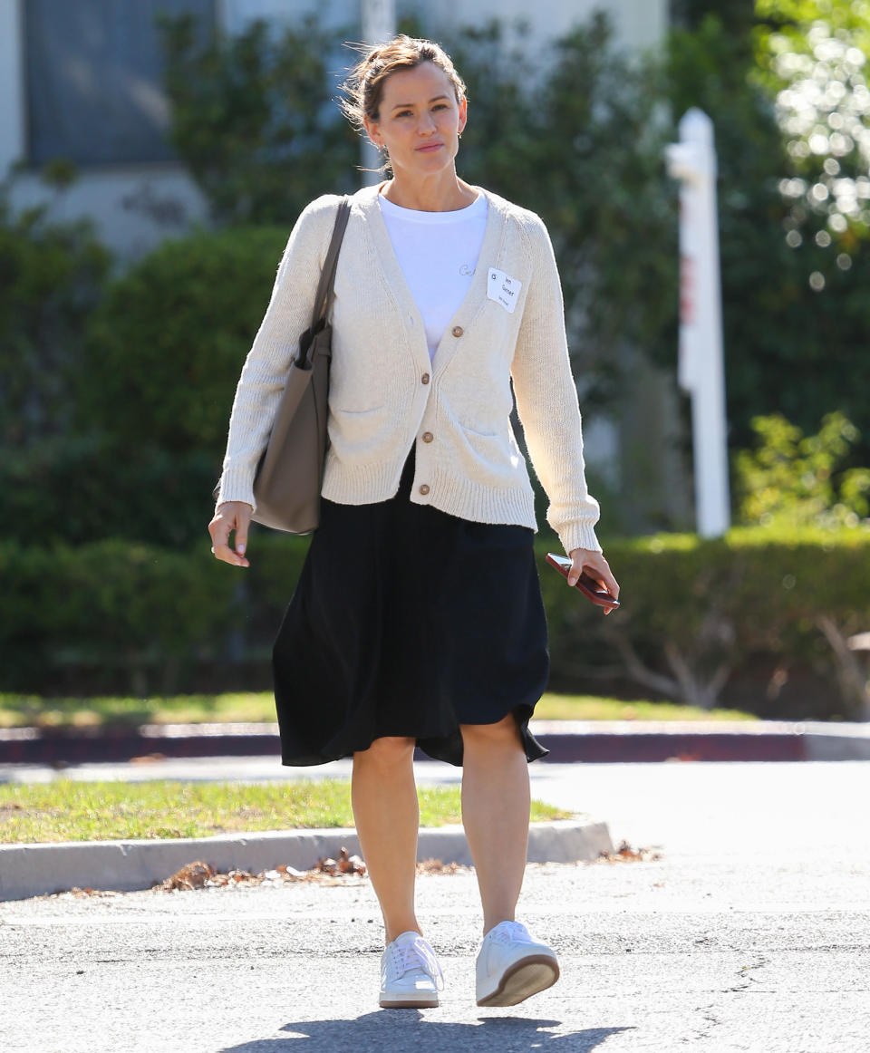 <p>Jennifer Garner is ready for fall in Los Angeles on Sept. 20.</p>