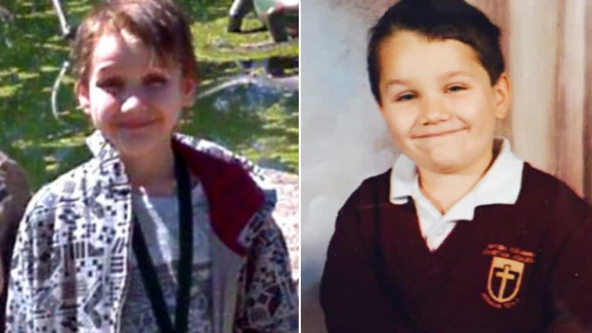 Alex Radita as a teen (left) in his parents care and as a six-year-old (right) while in the care of a foster family in British Columbia