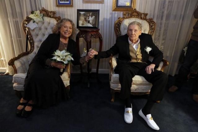 Rock pioneer Jerry Lee Lewis renews marriage vows with seventh wife