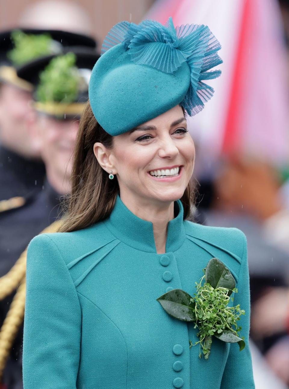 the prince and princess of wales attend the 2023 st patrick's day parade