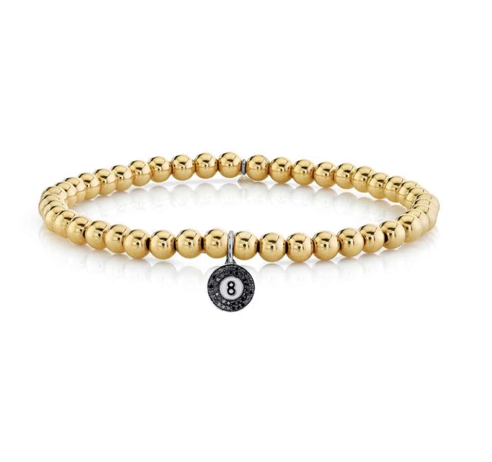 <p><a href="https://sydneyevan.com/products/mens-collection-gold-diamond-ball-8-on-gold-beads" rel="nofollow noopener" target="_blank" data-ylk="slk:Shop Now;elm:context_link;itc:0;sec:content-canvas" class="link ">Shop Now</a></p><p>Gold & Diamond Ball 8</p><p>$1035.00</p><p>sydneyevan.com</p>