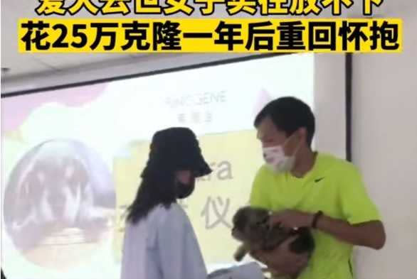 中國大陸北京一名女子花了112萬複製自己的愛犬。（圖／翻攝自陸網）