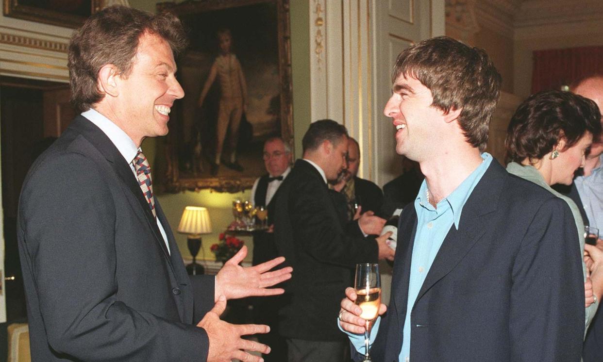 <span>Tony Blair with Noel Gallagher at New Labour’s ‘Cool Britannia’ party at No 10 in July 1997.</span><span>Photograph: Rebecca Naden/WPA rota/PA</span>