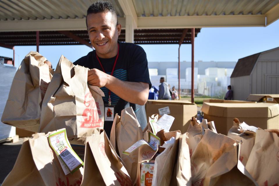 Phoenix Rescue Mission runs a mobile pantry to help families in need.