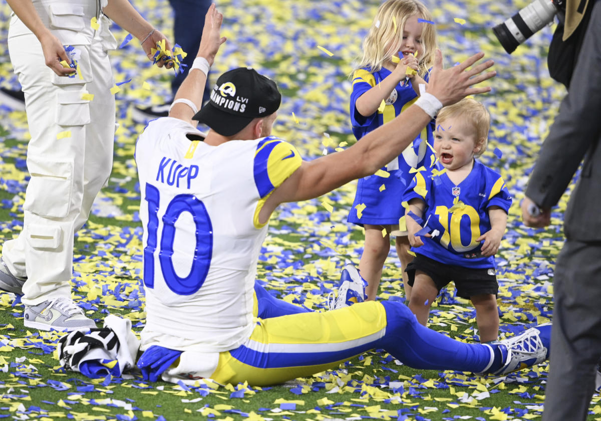 Matthew Stafford's wife Kelly shares pic of kids in Rams outfits ahead of  Super Bowl against Bengals