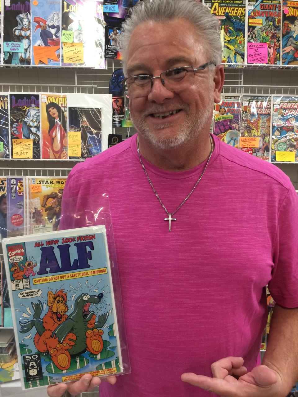 Mike House is holding an ALF comic that is worth $400 because it had to be recalled due to the graphic nature of the cover. 
March 2022