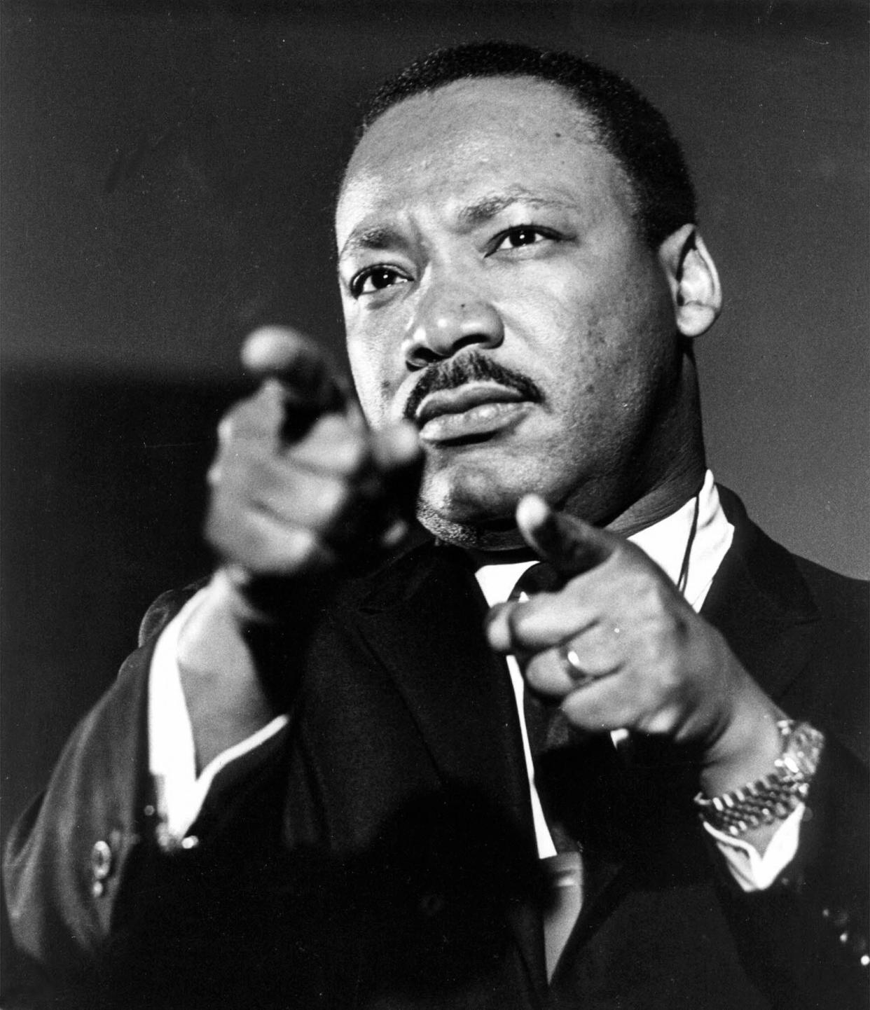 Dr. Martin Luther King Jr., speaking in Alabama, Feb. 1968.