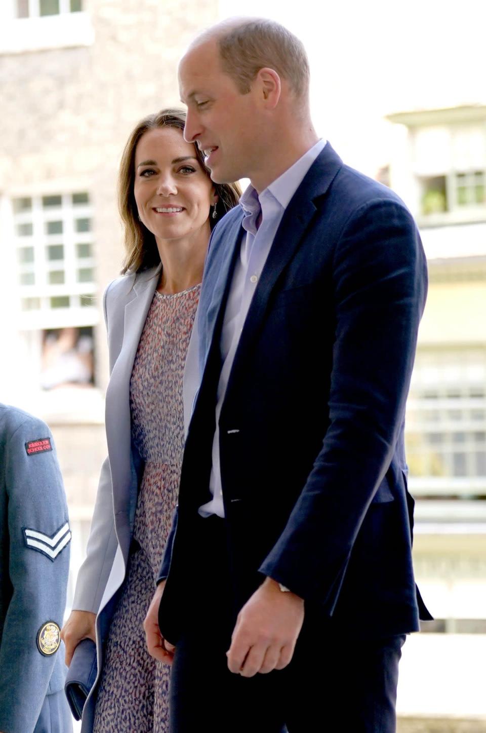 Thursday the Duke and Duchess of Cambridge arrived at the Fitzwilliam Museum, Cambridge, to view a painted portrait (PA)