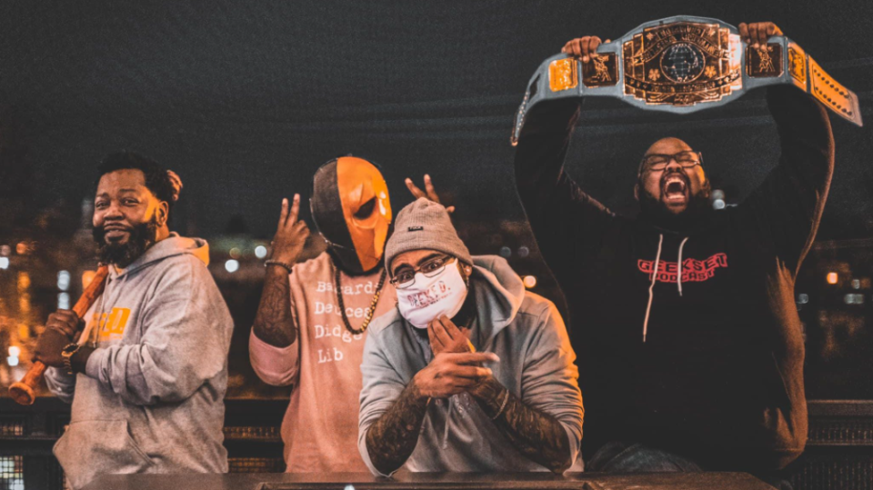 Ron "Bacardi" Cegers, from left, Rudy "Young Deuces" Strong, Aderson "Lib" Gonzalez and Demetrius "Didge" Strong make up the Geekset crew, who regularly hosts a podcast covering all things nerd culture, but from the perspective of a Black man. The men are proud Blerds.