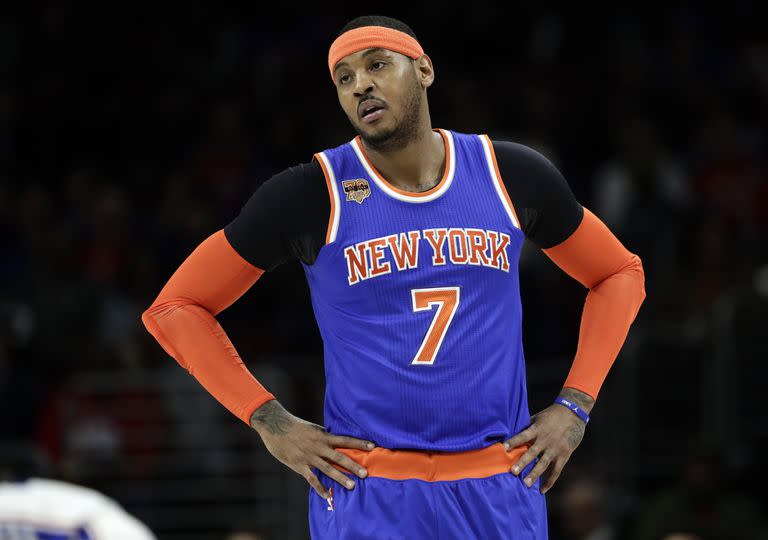 Carmelo Anthony promedió más de 20 puntos en sus primeras 15 temporadas en la NBA