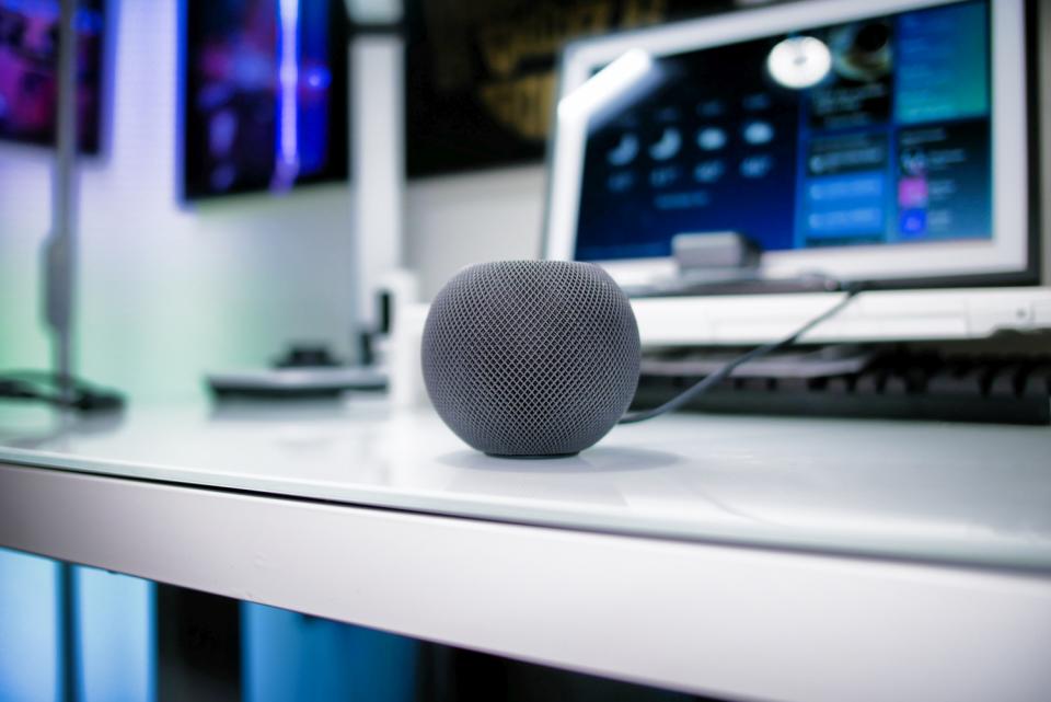 Apple HomePod Mini ON desk