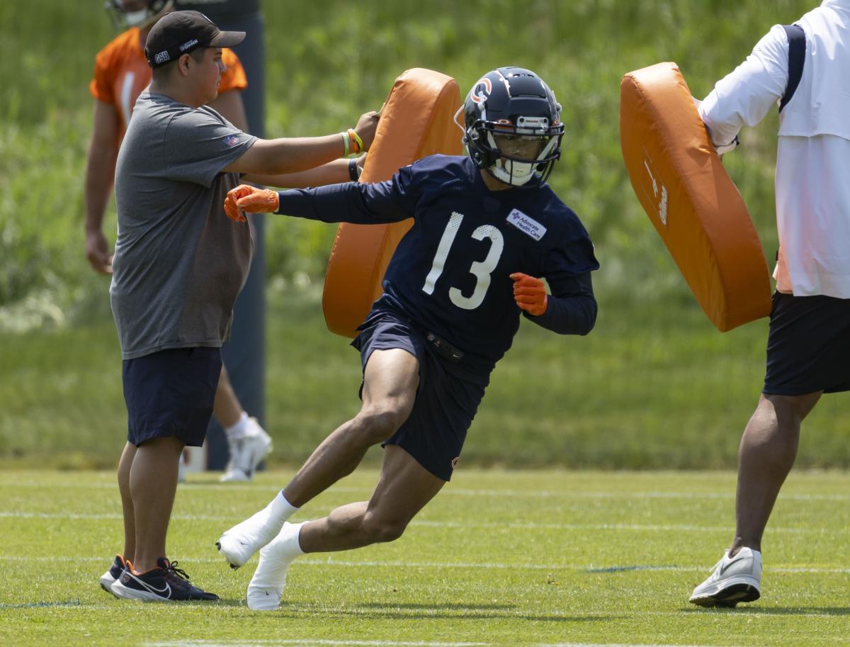 Chicago Bears like the way rookie wide receiver Tyler Scott has absorbed  their teachings: 'Woo, Tyler Scott, he's fast, man'