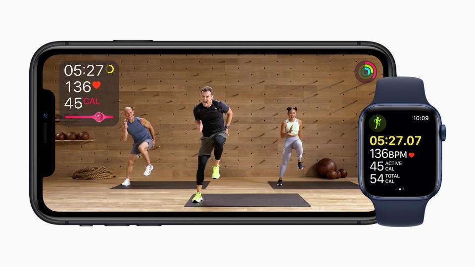 圖／全新Apple Fitness＋服務，跟世界級教練一起運動。(Apple)