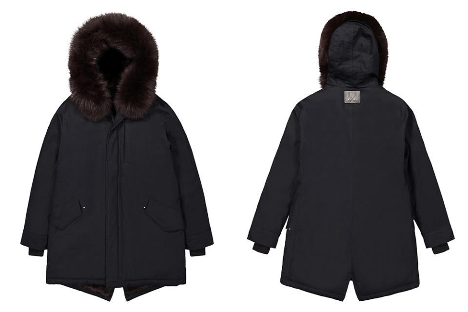 True Outliers parkas feature ethically sourced mink fur liners for the ultimate in warmth.