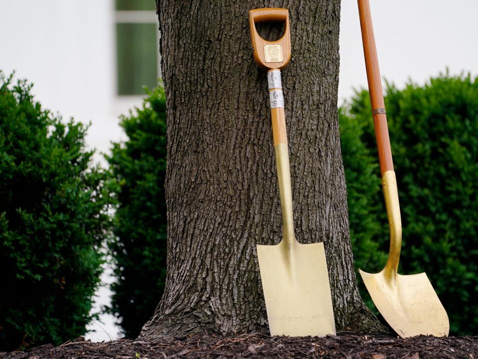 Joe and Jill Biden Shovels