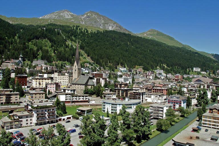 Panorámica de la ciudad de Davos, sede del Foro Económico Mundial