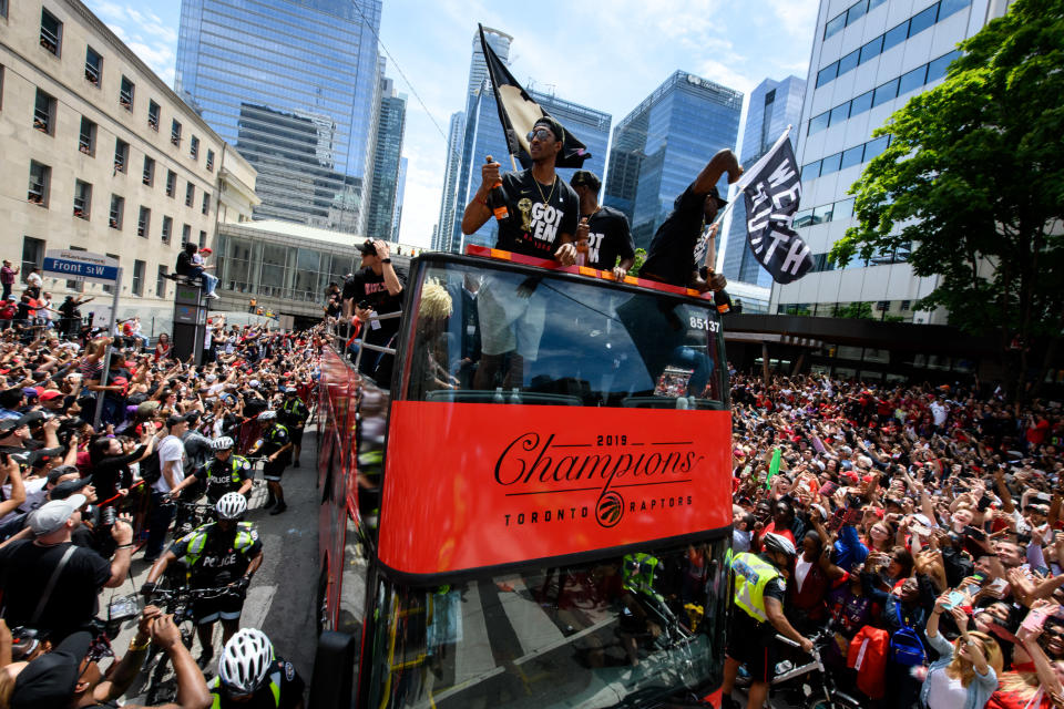 Toronto celebrates Raptors victory