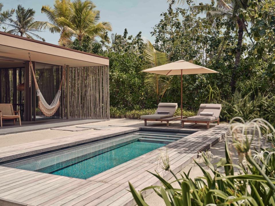 This luxury hotel is just 45 minutes out of Malè (Patina Maldives)