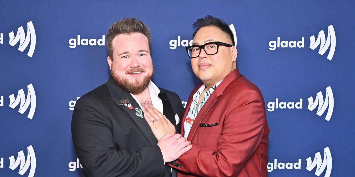 zeke smith and nico santos engagement, glaad awards 2022