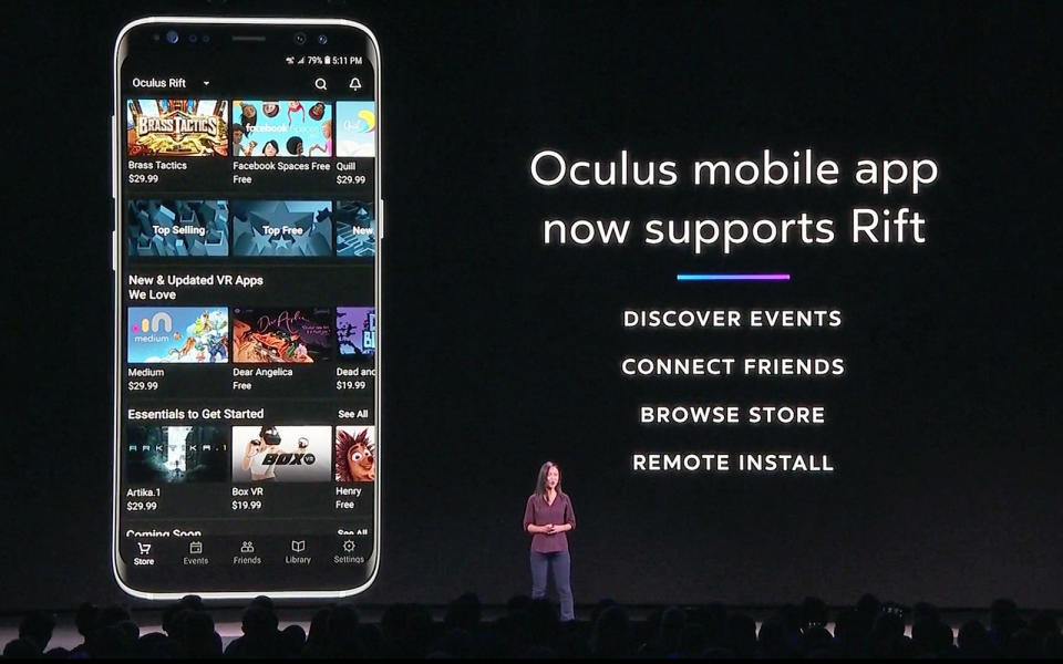 The Oculus mobile app is no longer just a companion to the Oculus Go \-- an