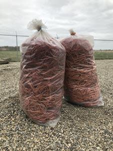 Alberta farmers use about 2,200 tonnes of plastic baler twine annually. Managing the plastic after it has been cut off hay bales is a challenge for many farmers but a pilot program is focusing on recovering that material so it can be repurposed for use in manufacturing new plastic products. Farmers put the used twine in Cleanfarms collection bags and take it to collection sites for recycling. -Cleanfarms photo