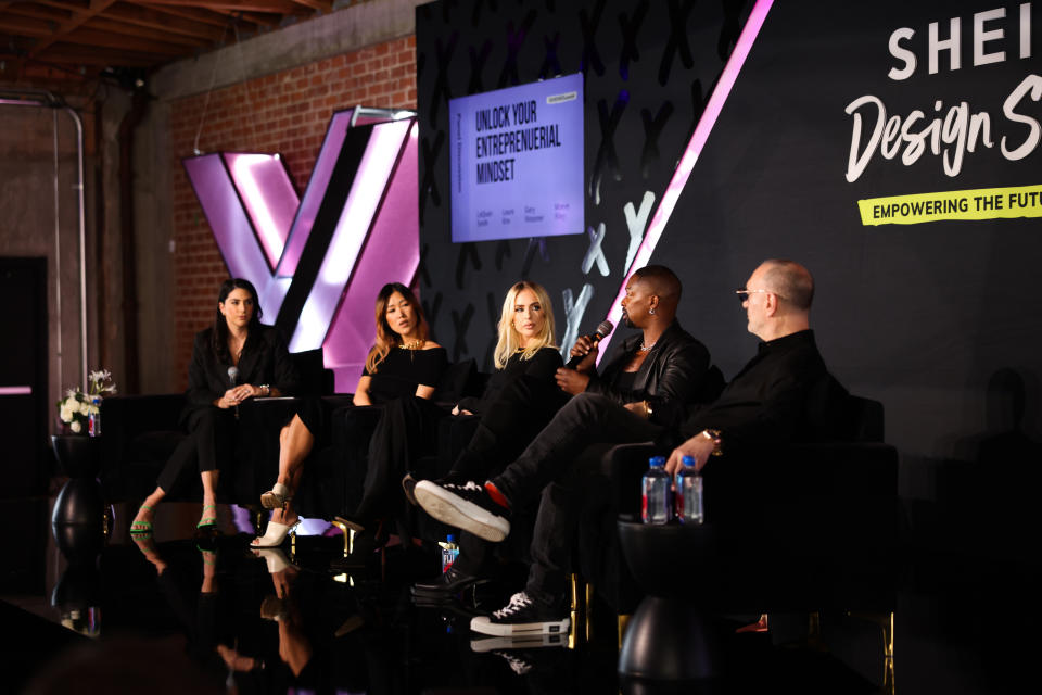 Marisa Runyon, Laura Kim, Maeve Reily, LaQuan Smith, Gary Wassner at Shein X Design Summit.