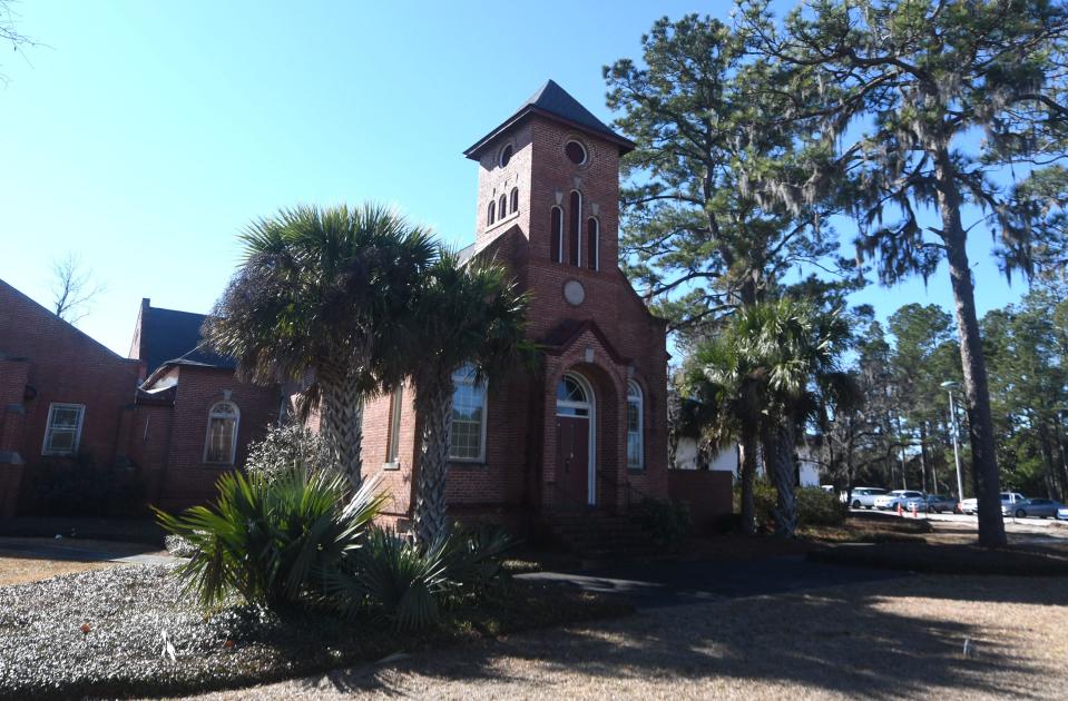 The former Pearsall Memorial Presbyterian Church at 3902 Market St. in Wilmington in 2022. The congregation held its last service in June of 2019. The church, fellowship hall and surrounding property were purchased by PBC Design + Build and the church could become a restaurant.