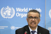 Tedros Adhanom Ghebreyesus, direttore generale dell'Oms, dichiara l'emergenza sanitaria globale. (Salvatore Di Nolfi/Keystone via AP)