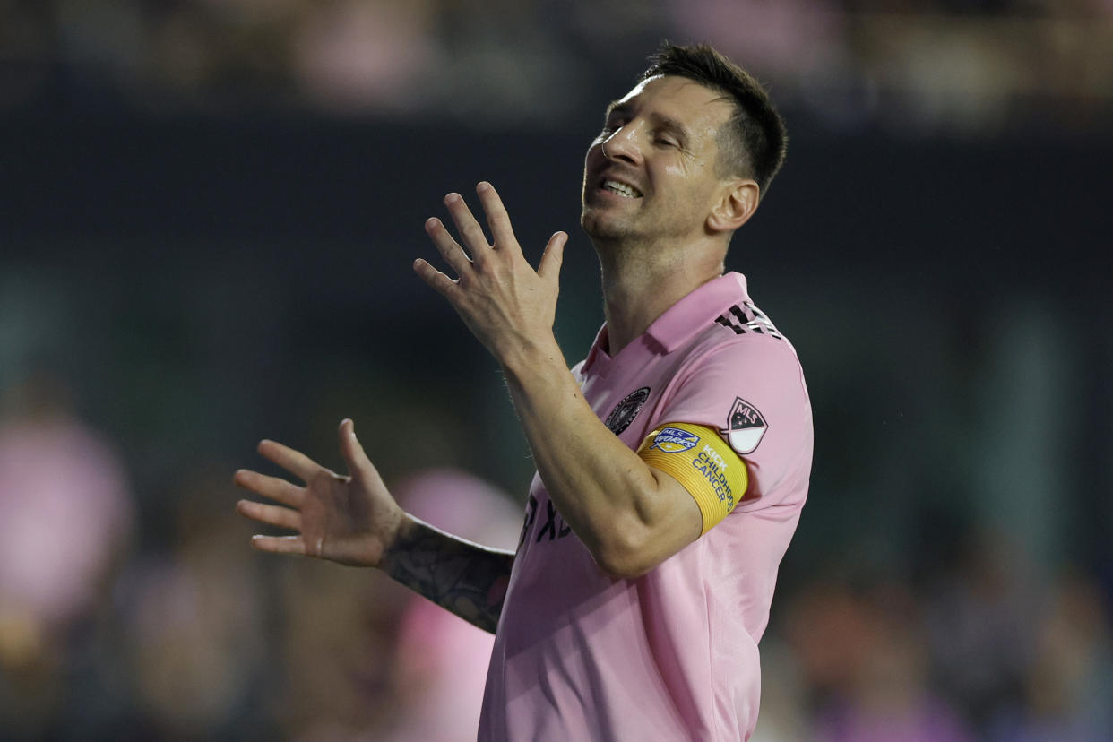 Inter Miami baja de nivel sin Messi y está casi fuera de los playoffs. (Carmen Mandato/Getty Images)