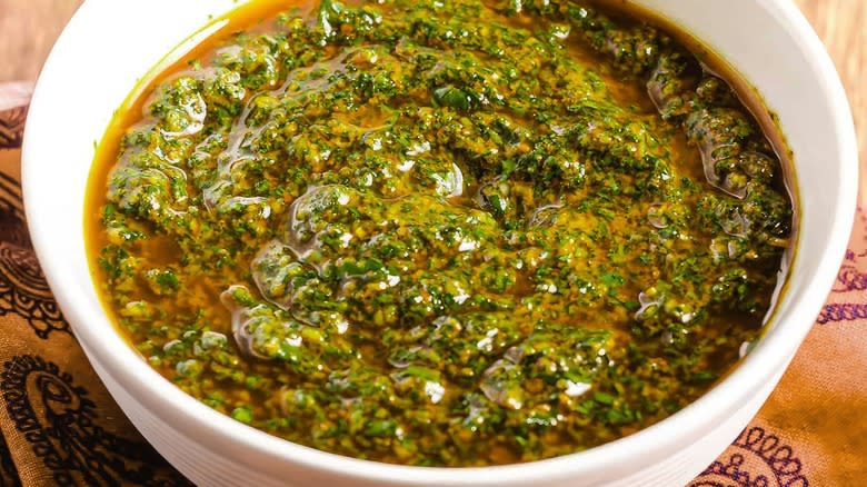 north african chermoula oil herbs 