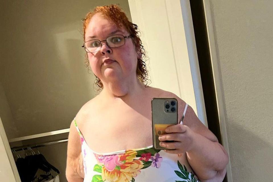 <p>Instagram/queentammy86</p> Tammy Slaton posing for a mirror selfie