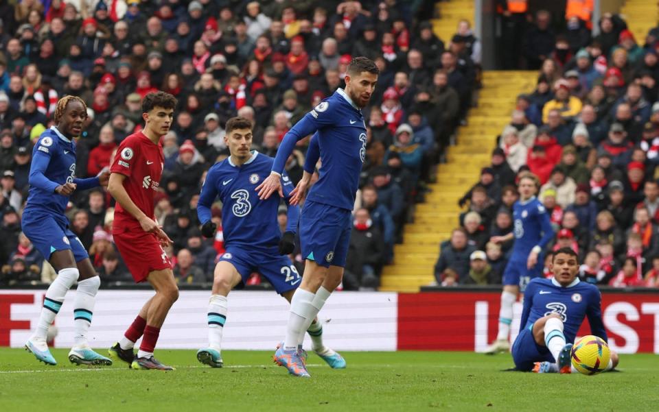 Havertz’s early goal was disallowed for Chelsea (REUTERS)