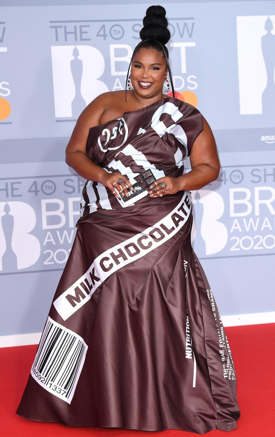 Lizzo attends The BRIT Awards 2020 at The O2 Arena on February 18, 2020 in London, England