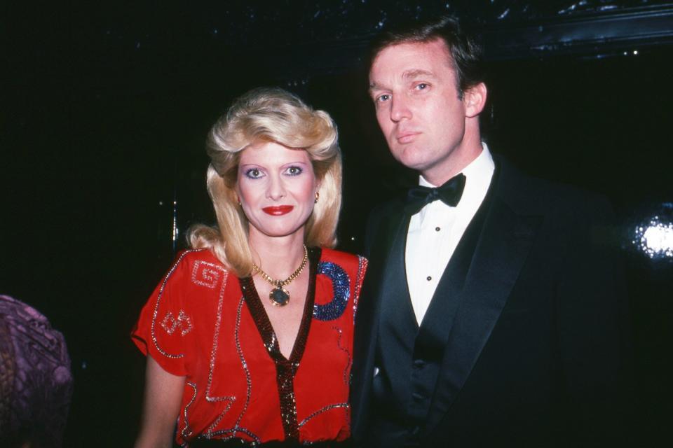 NEW YORK, NY - 1982: Ivana Trump and Donald Trump are seen in December 1982 in New York City. (Photo by Sonia Moskowitz/Getty Images)