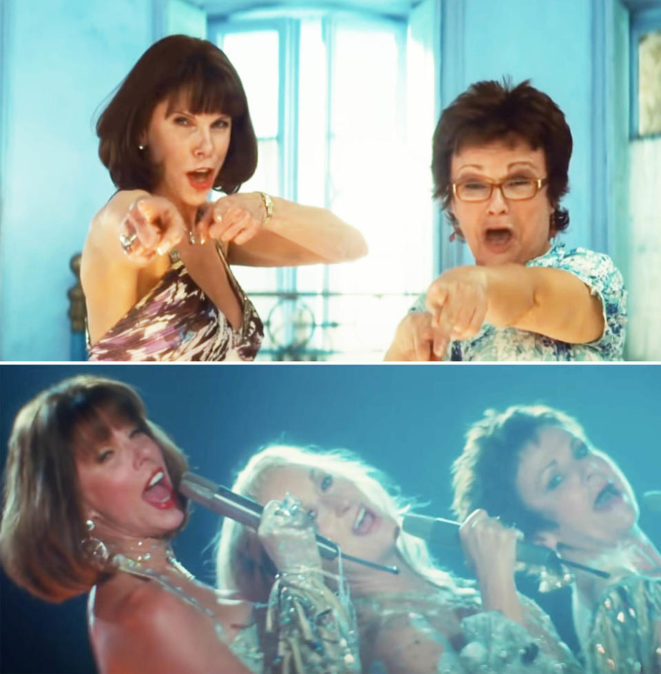 Screenshots from "Mamma Mia!"